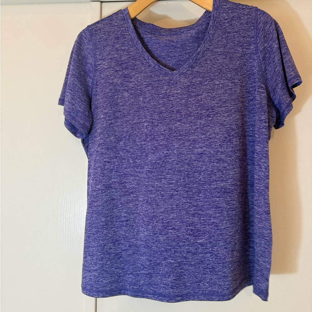 Ideology Heathered Purple Short Sleeve Tee